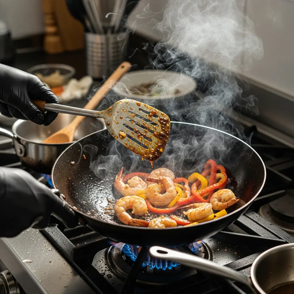 Select Spicy Kung Pao Shrimp with Crunchy Peanuts and Peppers Spicy Kung Pao Shrimp with Crunchy Peanuts and Peppers