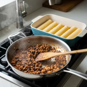 Hearty Beef and Bean Enchilada Casserole: A Flavorful Twist