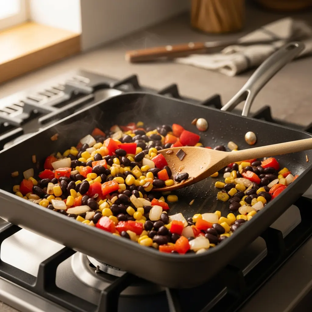 Hearty Black Bean & Corn Stuffed Sweet Potatoes Recipe