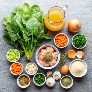Hearty Chicken Meatball & Spinach Soup: A Nutritious Delight
