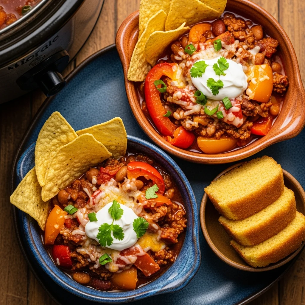 Hearty Slow Cooker Stuffed Pepper Chili Recipe to Savor