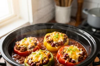 Hearty Slow Cooker Stuffed Pepper Chili Recipe to Savor