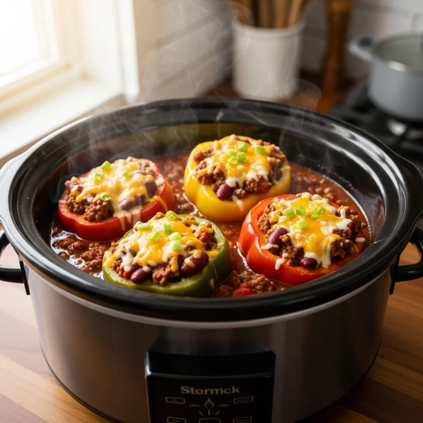 Hearty Slow Cooker Stuffed Pepper Chili Recipe to Savor