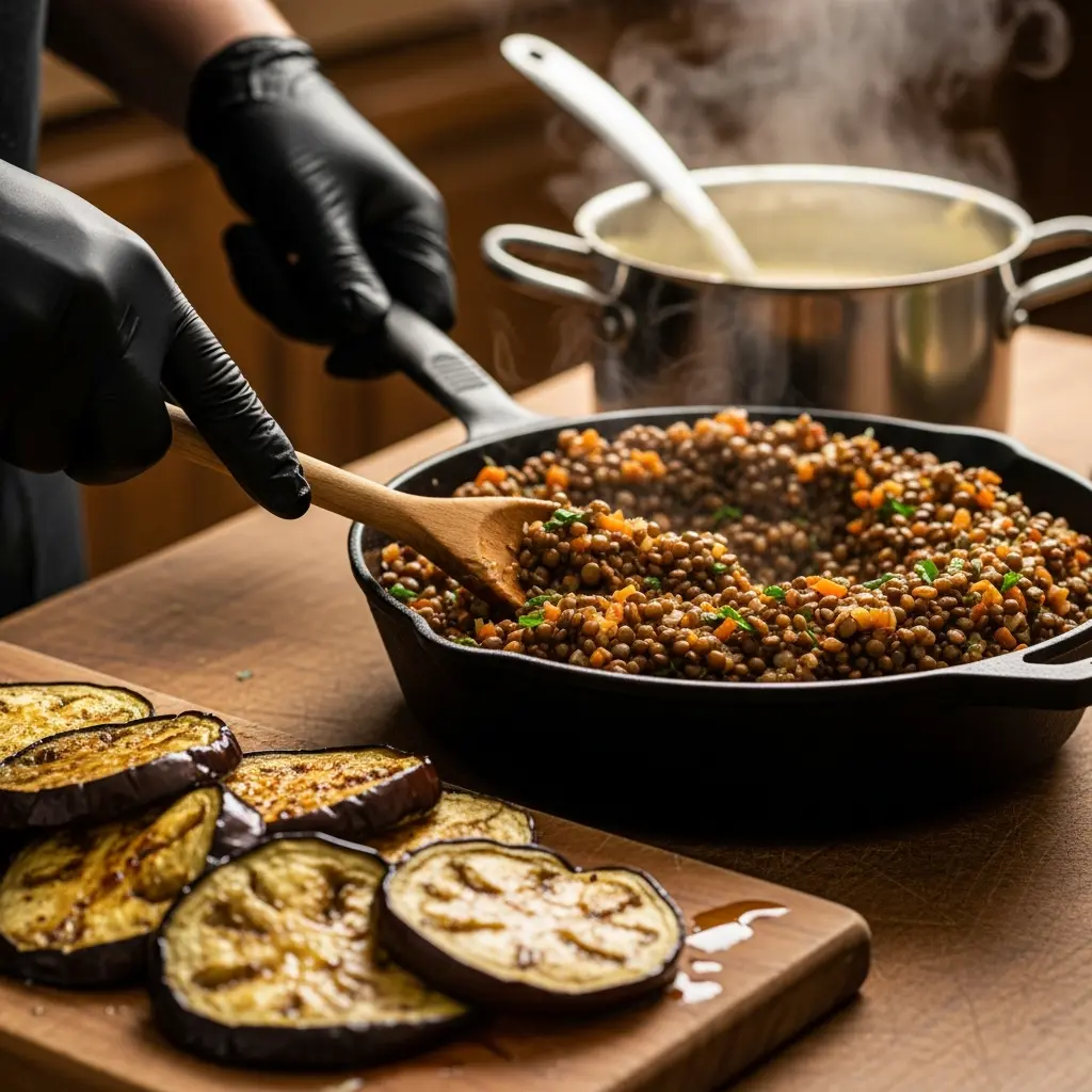 Hearty Vegetarian Lentil Moussaka: A Flavorful Twist