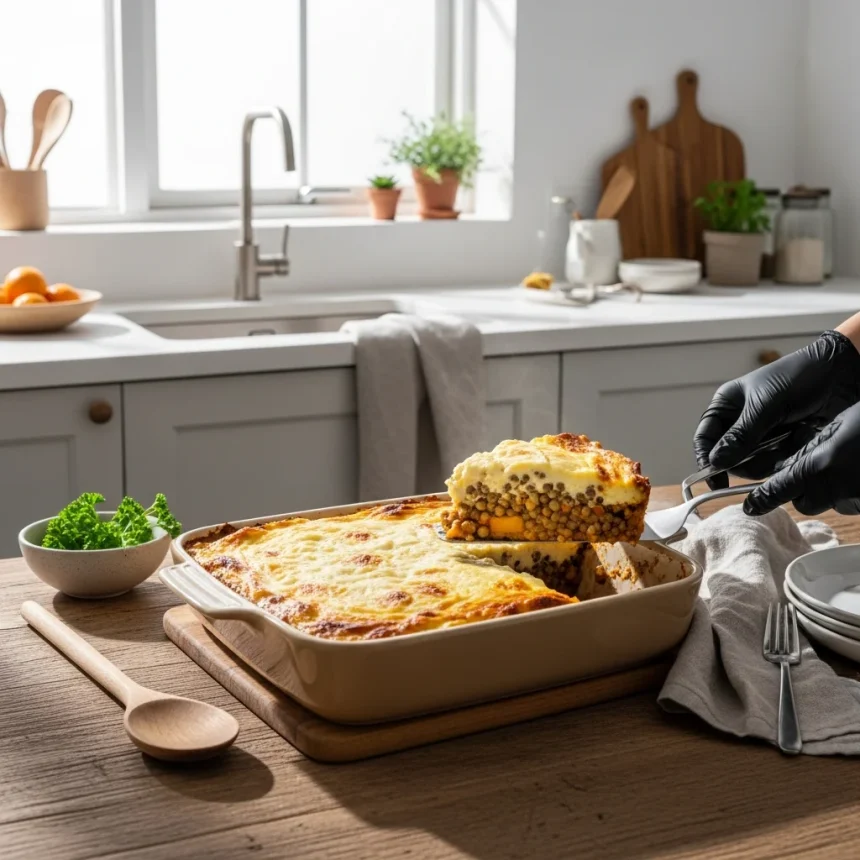 Hearty Vegetarian Lentil Moussaka: A Flavorful Twist