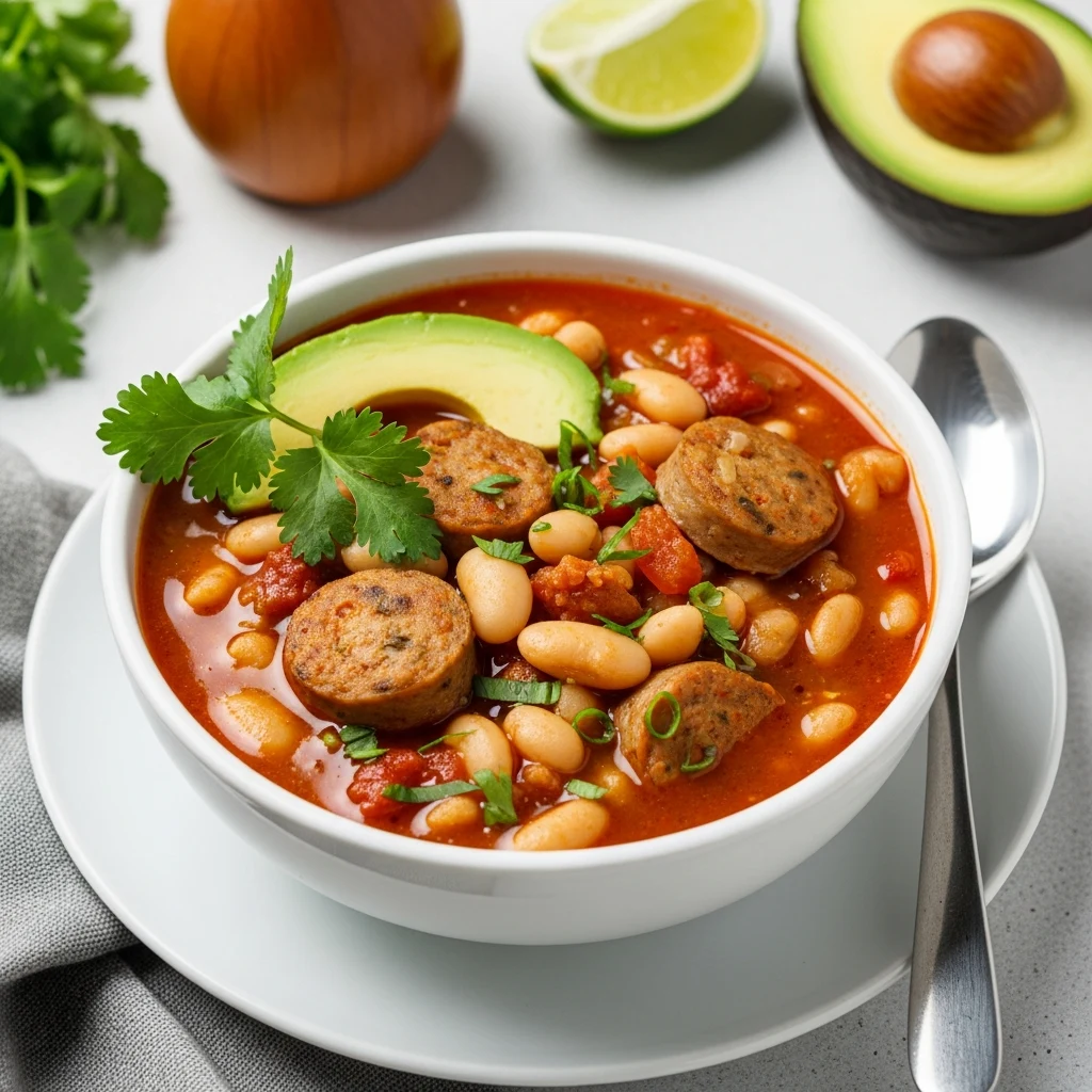 Hearty White Bean & Chicken Sausage Chili Recipe Uncovered