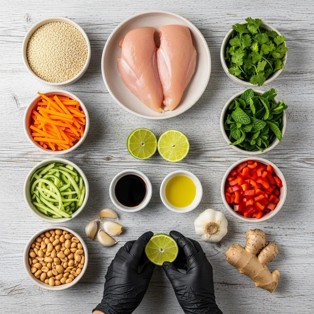 Fresh & Flavorful: Thai Chicken and Quinoa Salad Unveiled