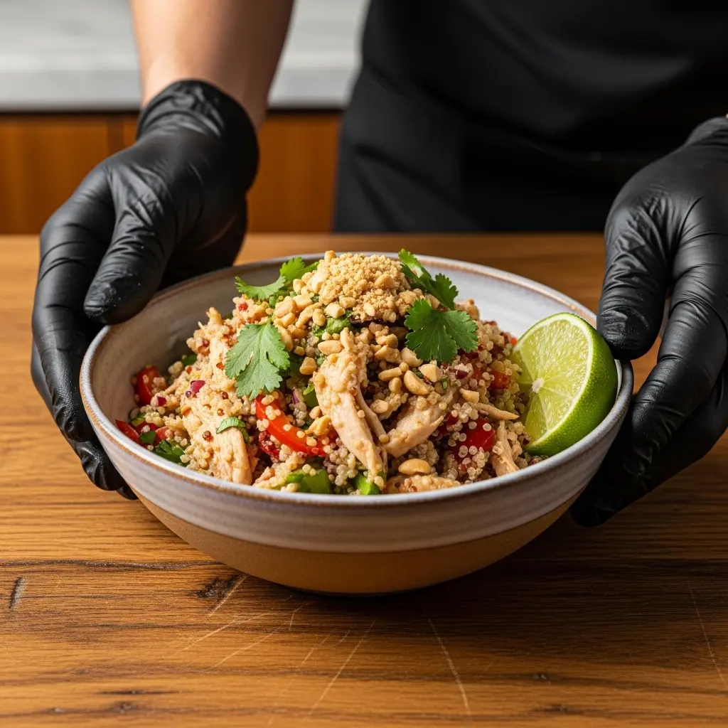 Fresh & Flavorful: Thai Chicken and Quinoa Salad Unveiled