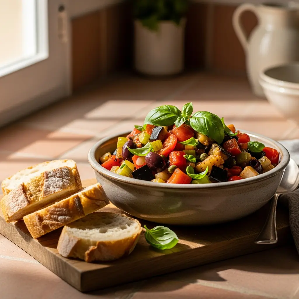Caponata Unveiled: Italy’s Sweet & Sour Eggplant Delight