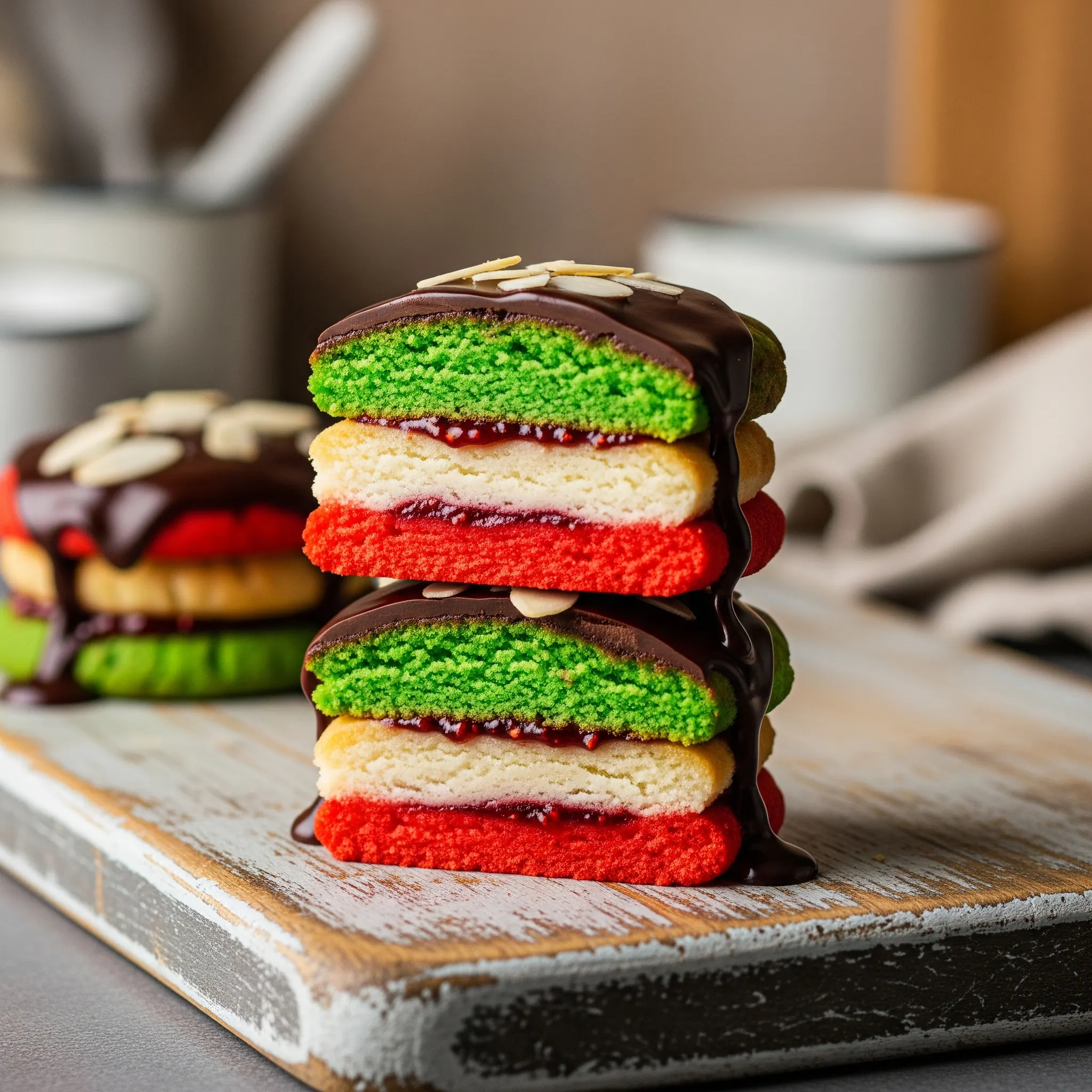 Brighten Your Day: Non-Alcoholic Italian Rainbow Cookie Recipe