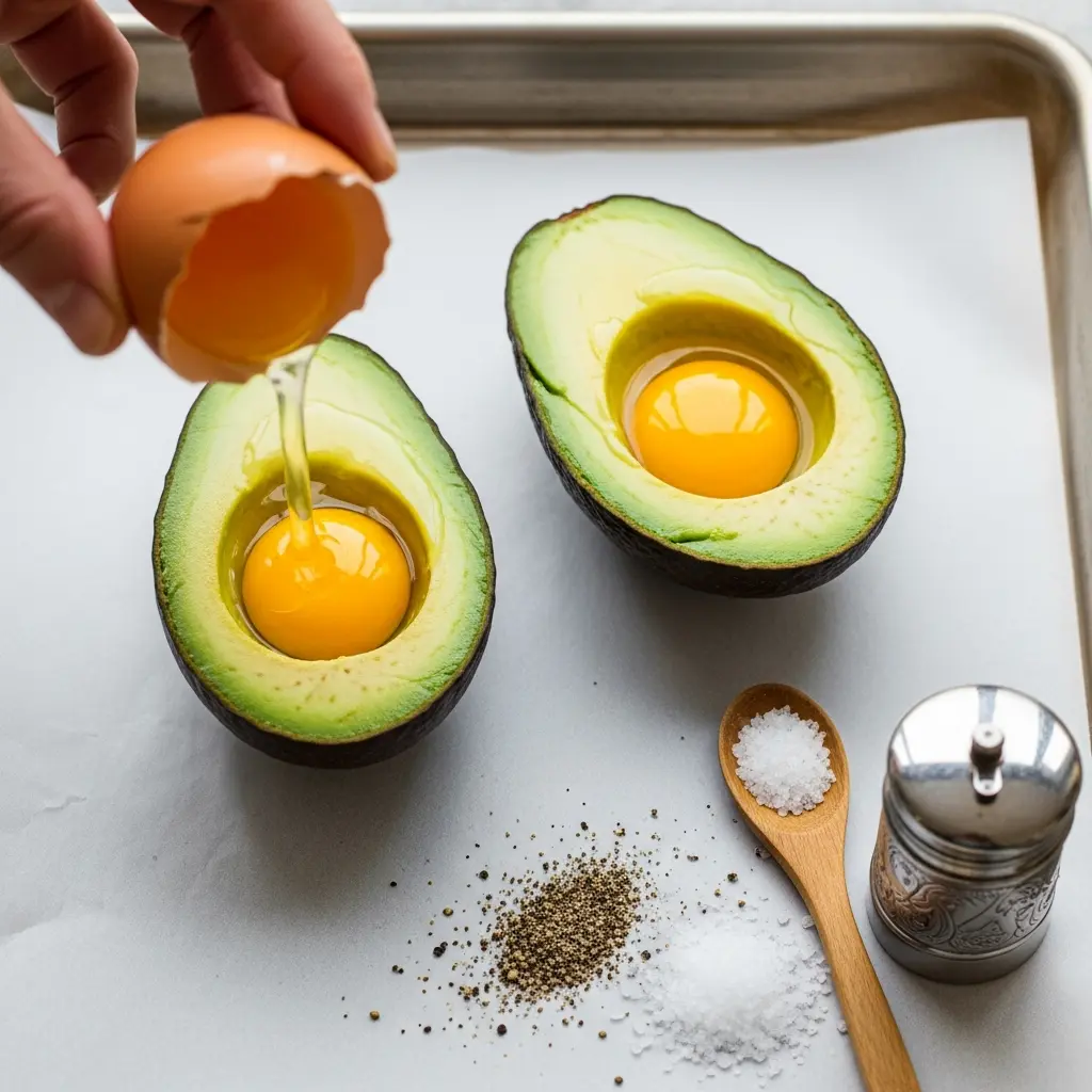 Perfectly Baked Eggs in Avocado Boats: A Nutritious Delight