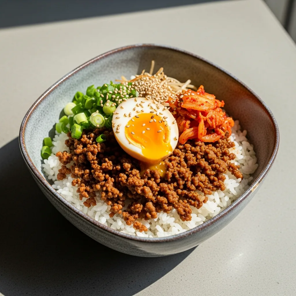 Savory Korean Ground Beef Bowls: Easy Rice Bowl Delight
