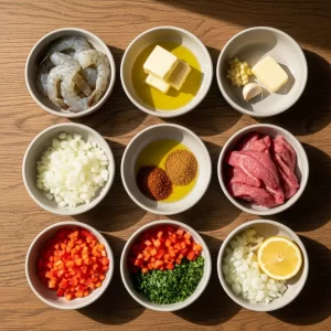 Sizzling Cajun Shrimp & Steak Skillet: Flavor Unleashed