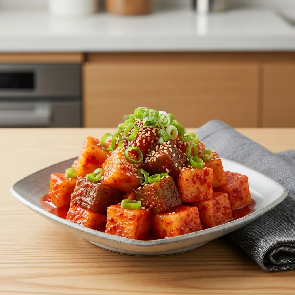 Kkakdugi Unwrapped: The Crunchy Charm of Korean Radish Kimchi