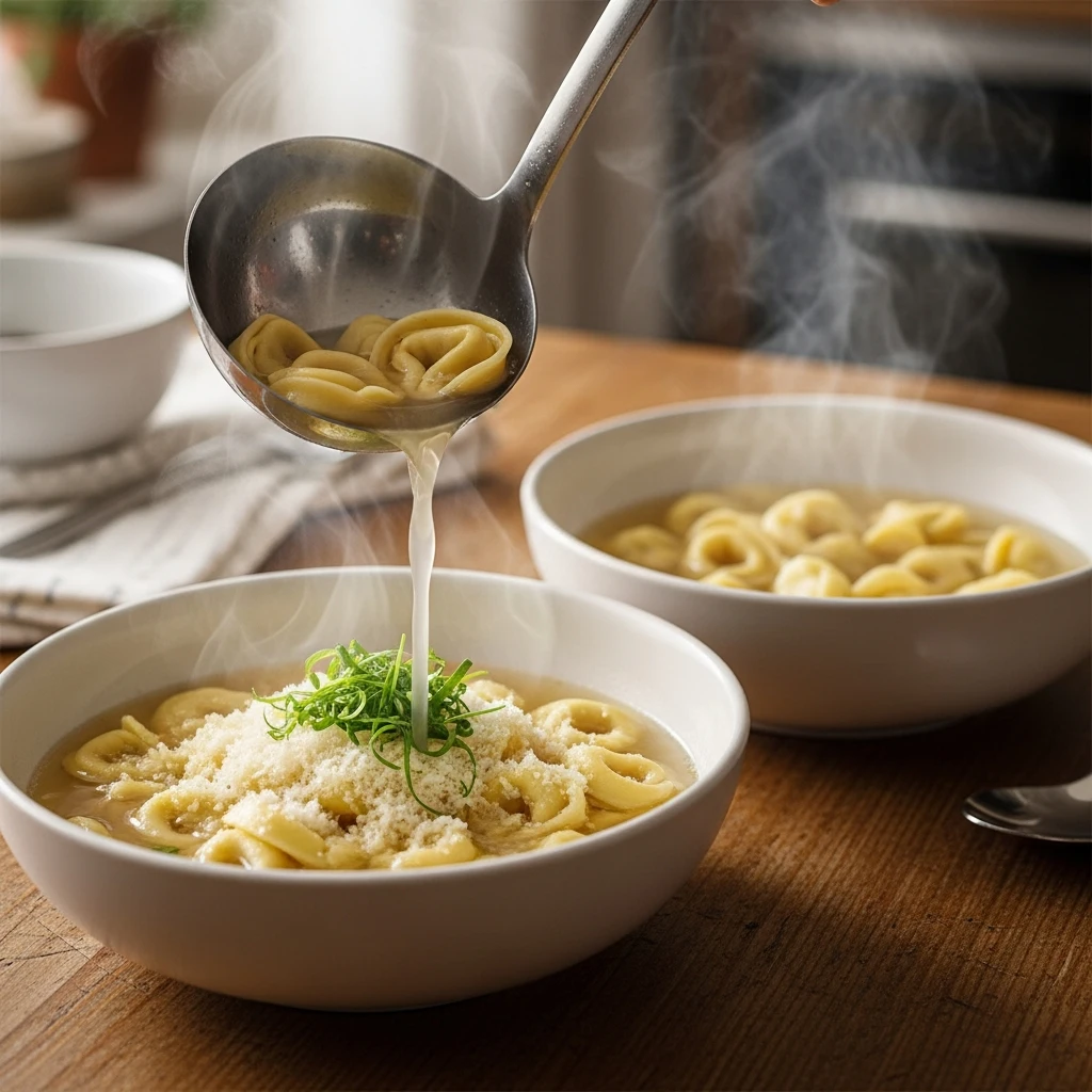 Tortellini in Brodo: Warm Chicken Broth Comfort Food