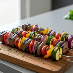 Savor the Flavors: Ultimate Grilled Beef Kebabs with Veggies