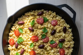 Wholesome Mediterranean Cauliflower Rice: Easy, Flavorful Recipe