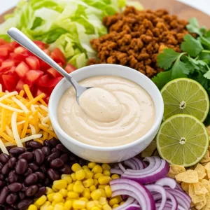 Zesty Creamy Lime Taco Salad Dressing Recipe to Savor