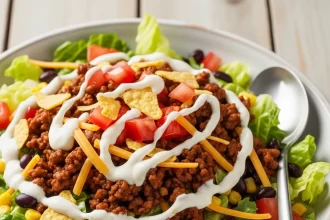 Zesty Creamy Lime Taco Salad Dressing Recipe to Savor