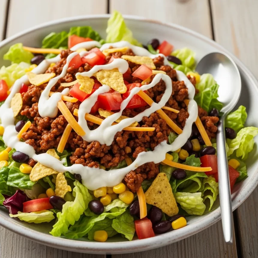 Zesty Creamy Lime Taco Salad Dressing Recipe to Savor