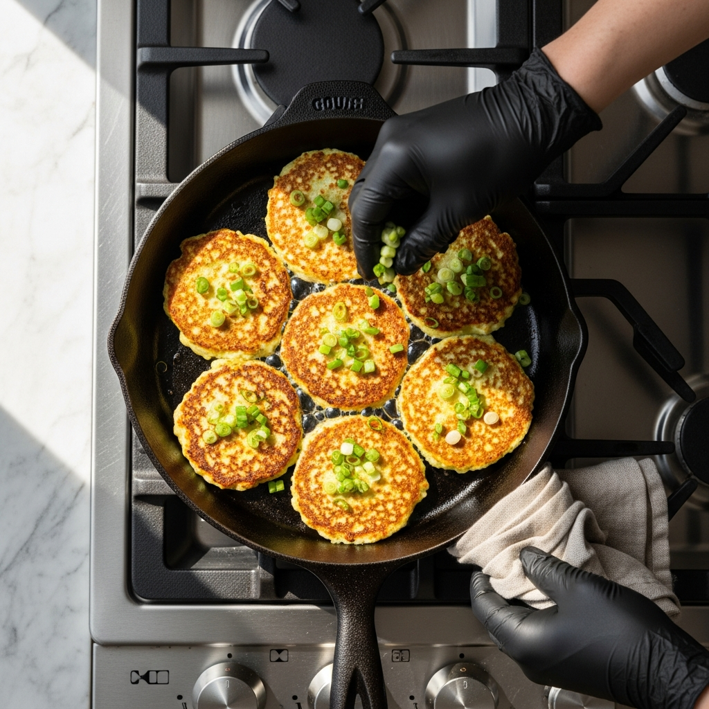 Wholesome Savory Zucchini Pancakes with Nutty Quinoa Flour