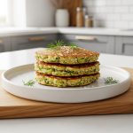 Wholesome Savory Zucchini Pancakes with Nutty Quinoa Flour