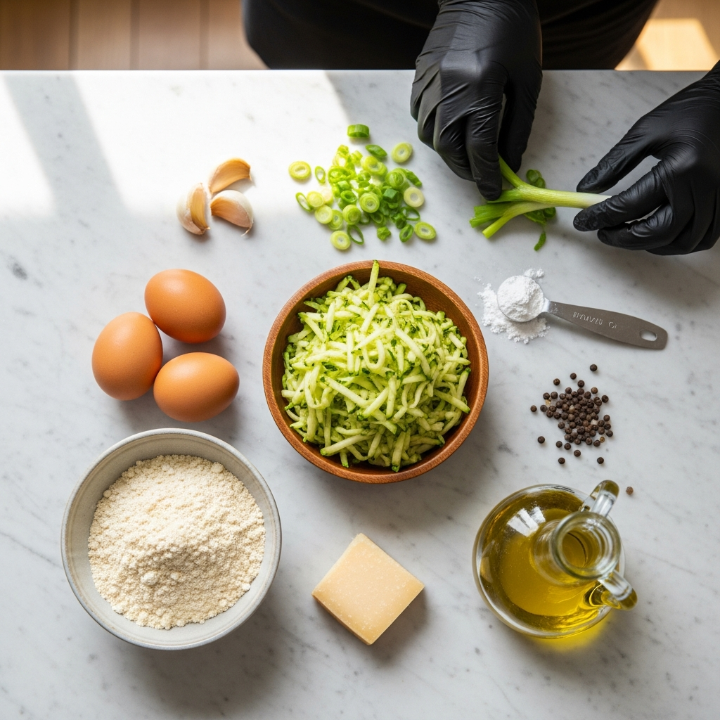 Wholesome Savory Zucchini Pancakes with Nutty Quinoa Flour
