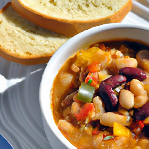 Hearty White Bean & Chicken Sausage Chili Recipe⁣ Uncovered