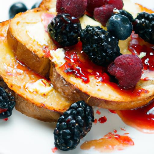Sweet Meets Creamy: Ricotta & Berry Toast Drizzled with Honey
