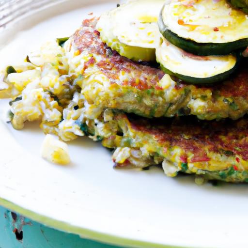 Wholesome Savory Zucchini Pancakes with Nutty Quinoa Flour