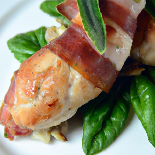 Savory Saltimbocca Chicken with sage and ⁣Crispy Beef Bacon