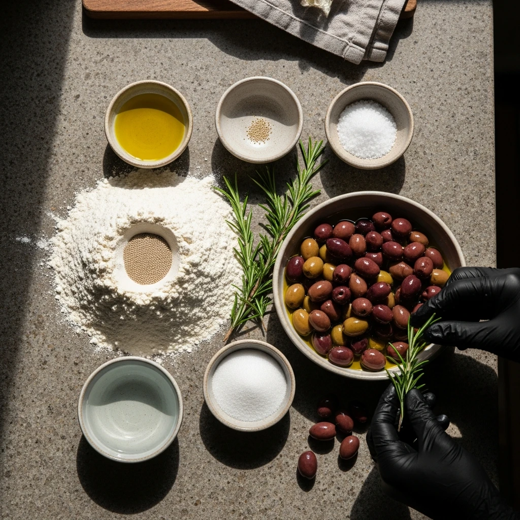 Rustic Olive & Rosemary Focaccia: Simple, Flavorful Delight