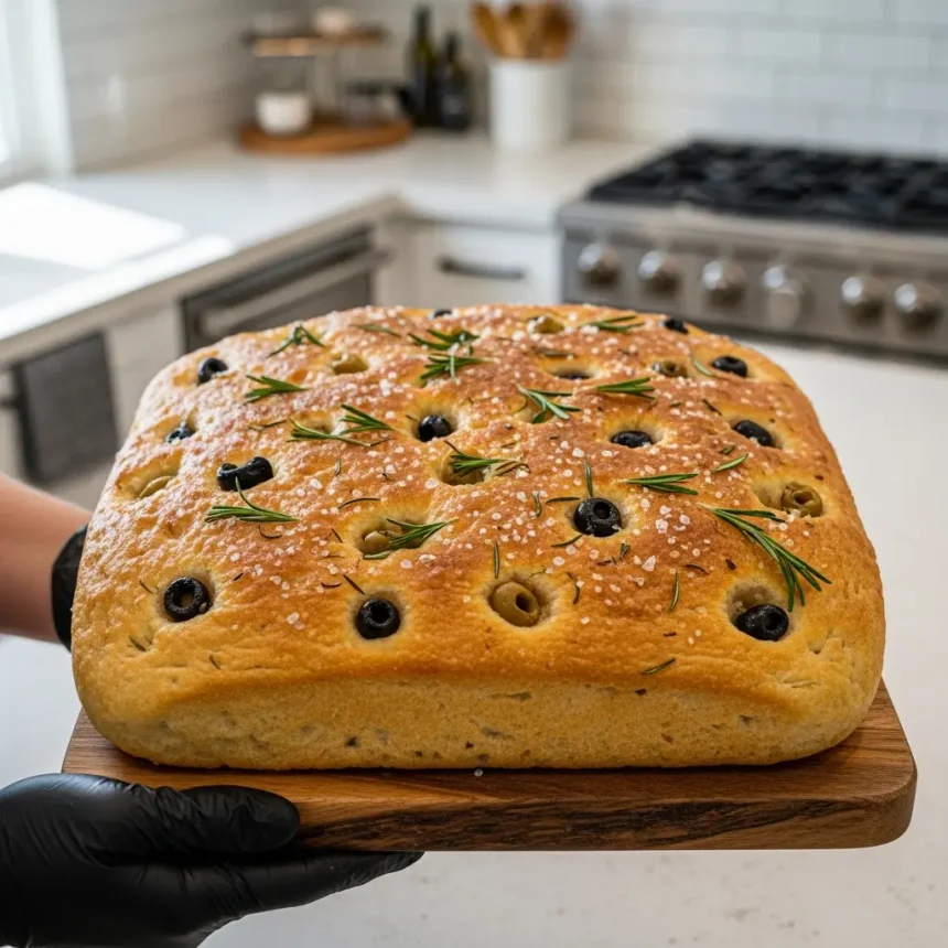 Rustic Olive & Rosemary Focaccia: Simple, Flavorful Delight
