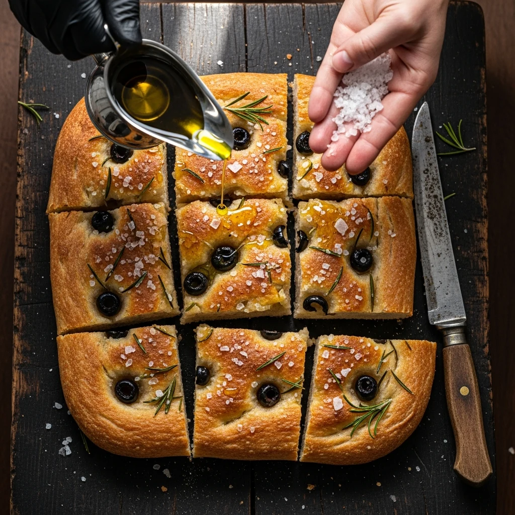 Rustic Olive & Rosemary Focaccia: Simple, Flavorful Delight