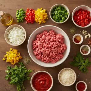 Hearty Stuffed Pepper Soup with Savory Ground Beef Twist