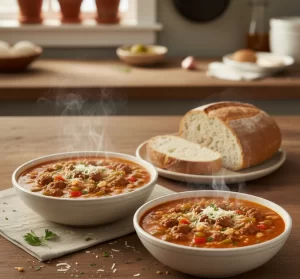 Hearty Stuffed Pepper Soup with Savory Ground Beef Twist