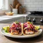 Flavor-Packed Blackened Cod Tacos with Zesty Spicy Slaw