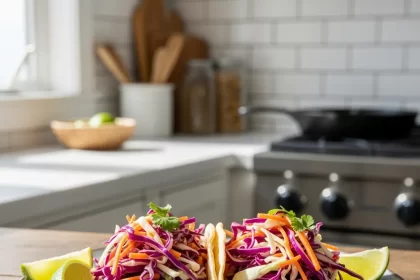 Flavor-Packed Blackened Cod Tacos with Zesty Spicy Slaw