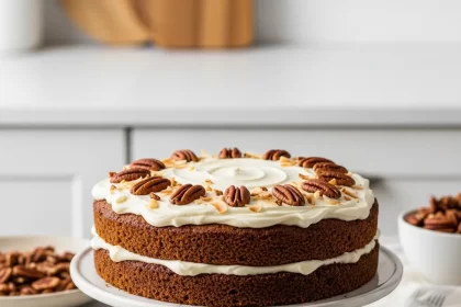 Tropical Twist: Carrot Cake with Pineapple and Pecans Delight