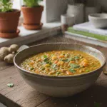 Hearty Curried Lentil & Veggie Soup: Vegan Comfort Bowl