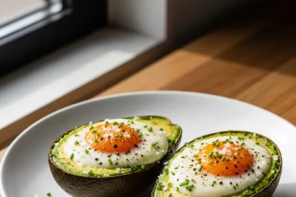 Perfectly Baked Eggs in Avocado Boats: A Nutritious Delight