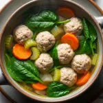Hearty Chicken Meatball & Spinach Soup: A Nutritious Delight