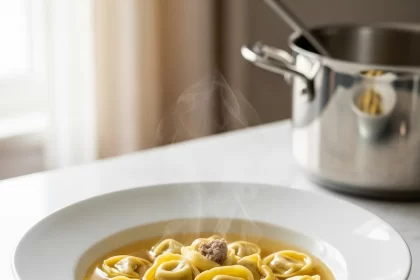 Tortellini in Brodo: Warm Chicken Broth Comfort Food
