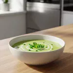 Velvety Asparagus & Pea Soup Infused with Fresh Mint