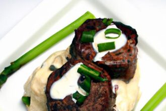 Savor Garlic Butter Steak Bites Paired with Creamy Mash