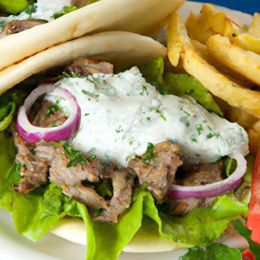 Savor Homemade Ground Lamb Gyros with Fresh Tzatziki Delight