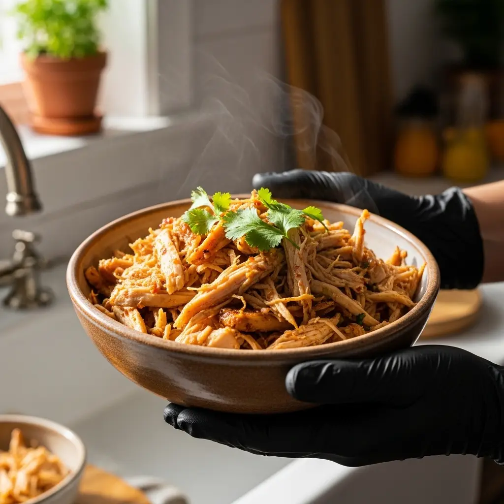 Slow Cooker Carnitas-Style Chicken: Tender, Zesty & Easy