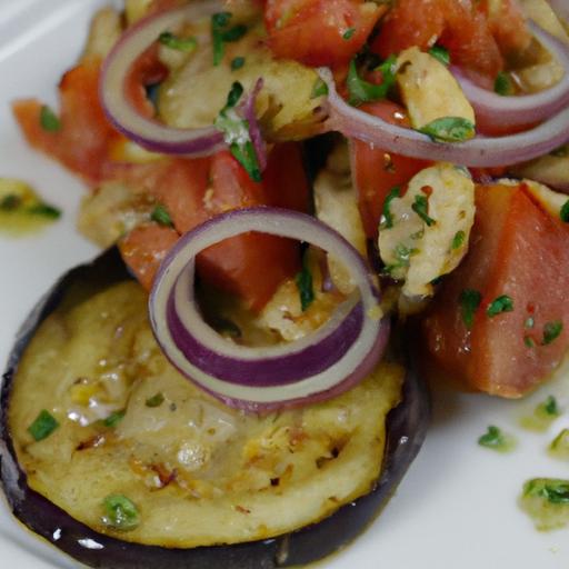 Smoky Roasted Eggplant & Tomato Salad: A Flavorful Twist