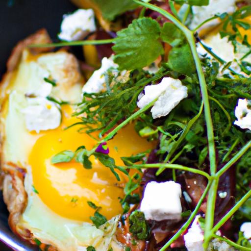 Savory Shakshuka with Feta and Fresh Garden Herbs