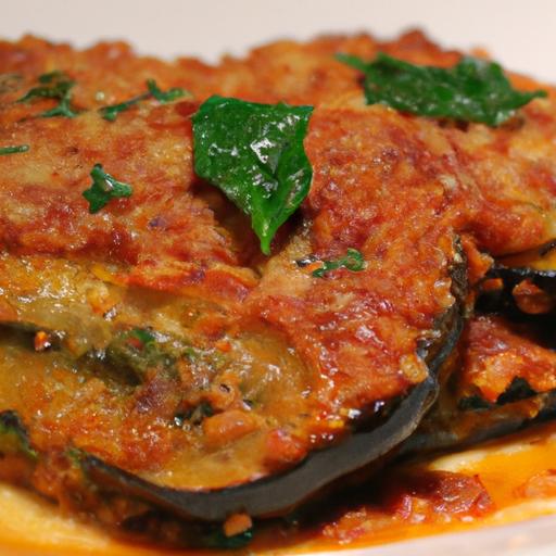 Crispy No-Fry ⁣Eggplant Parmesan: Simple, Healthy, Delicious